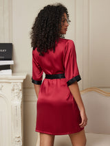 [Vin] SilkSilky-SE Half Sleeve Dam Morgonrock 002