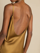 [Brun] SilkSilky-SE Spaghetti Strap Dress 005