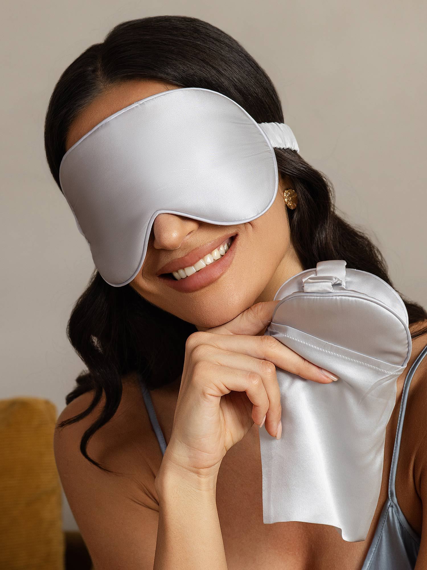 [Silver] SilkSilky-SE Rent Silke Eye Mask 004