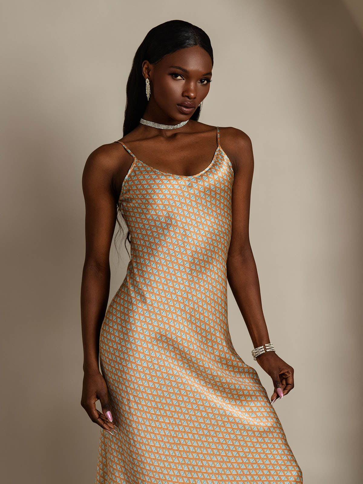 [Floral] SilkSilky-SE Rent Silke Dress 004