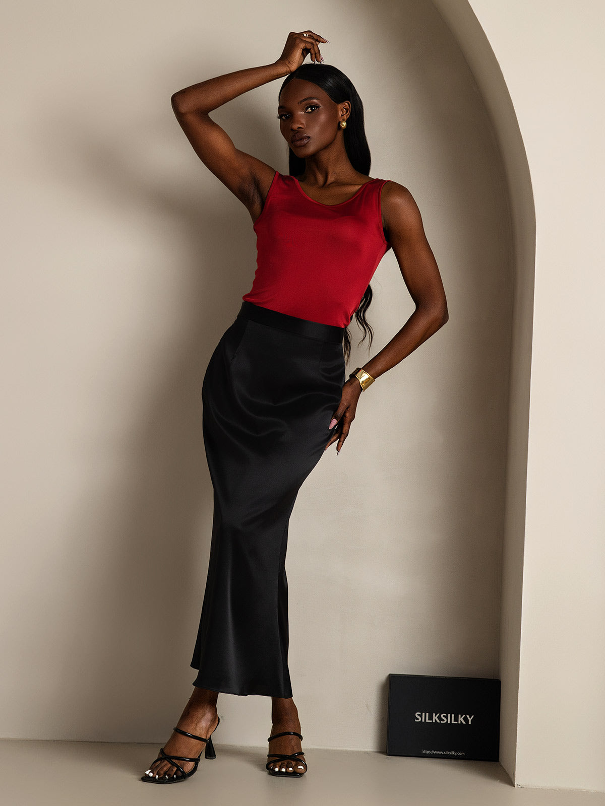 [Vin] SilkSilky-SE Silke Stickad Womens T-Shirt 006,