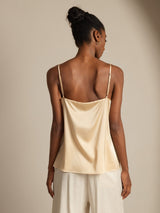 [Champagne] SilkSilky-SE Spaghetti Strap Cami Toppar 002