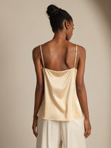 [Champagne] SilkSilky-SE Spaghetti Strap Cami Toppar 002