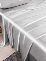 [Silver] SilkSilky-SE 22Momme Rent Silke Bedding Set 003,