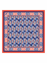 [Marinblå Sjöhäst] SilkSilky-SE Scarf 001