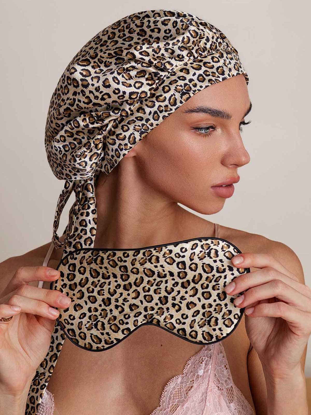 SilkSilky-SE Rent Silke Sleep Cap Leopard 005