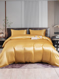 SilkSilky SE 22Momme Rent Silke Bedding Set Champagne 001