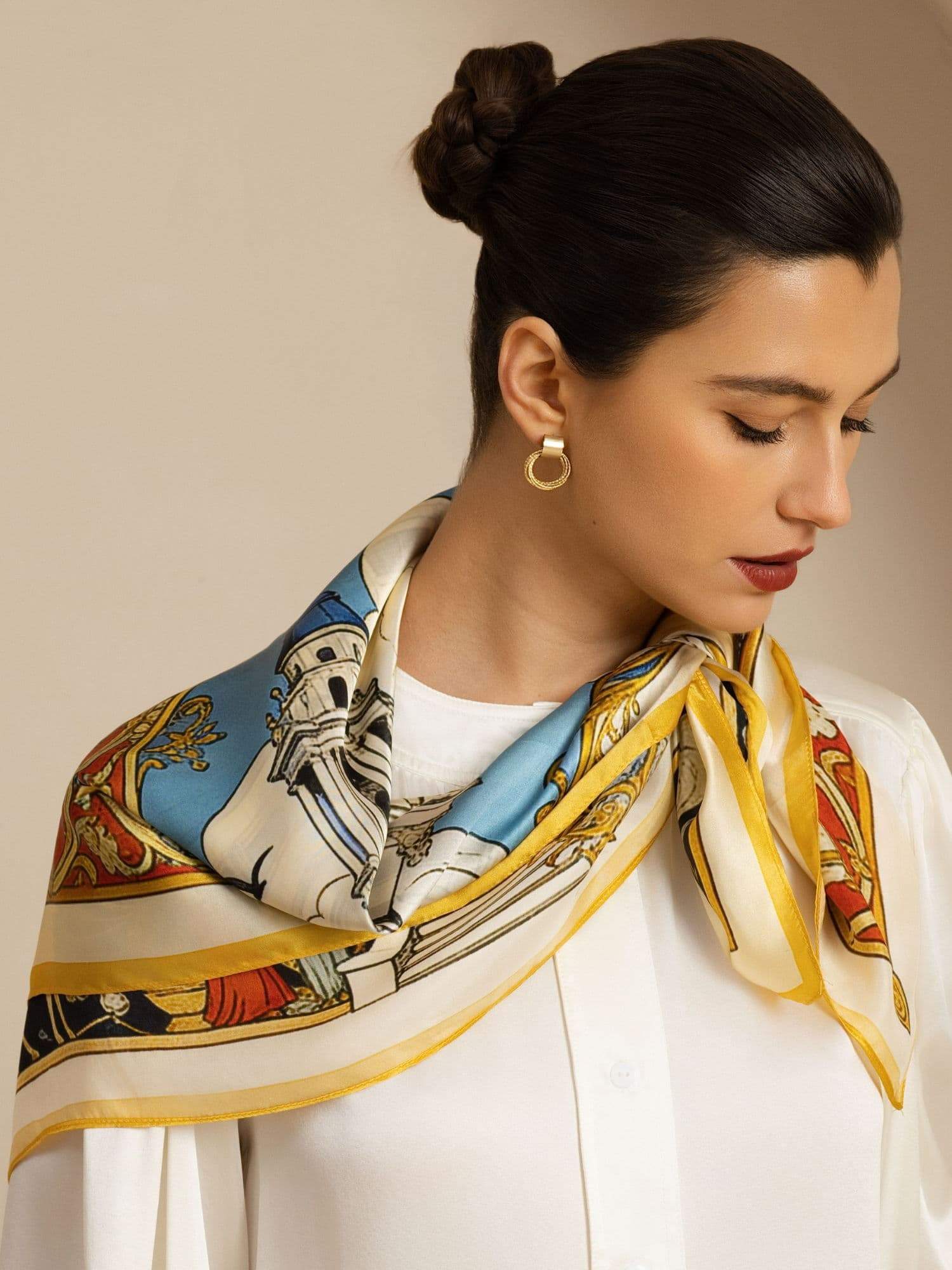 [P107] SilkSilky-SE Pure Silk Scarf 003