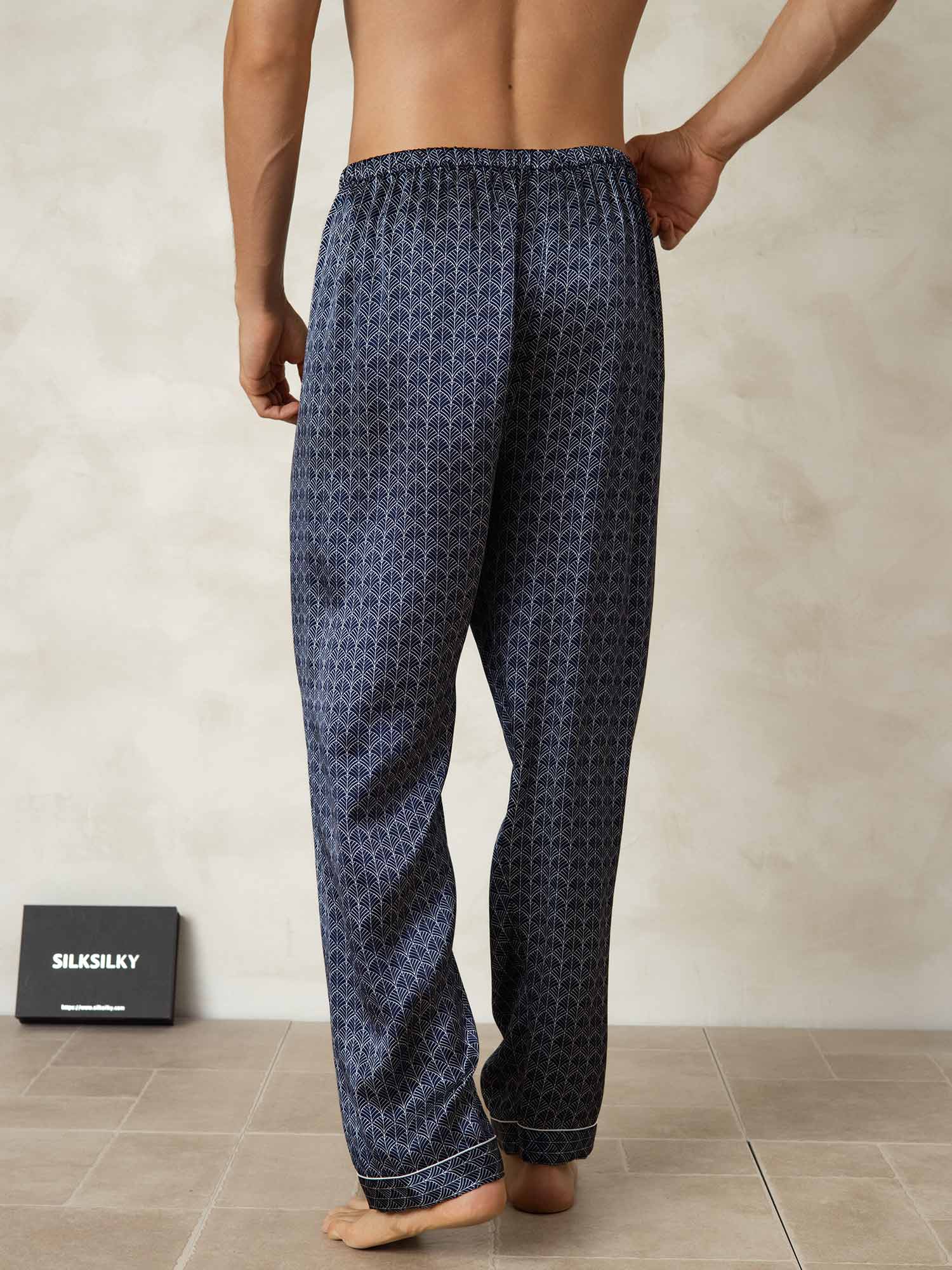 [Marin Ginkgo] SilkSilky-SE Rent Silke Mens Sleep Bottoms 002