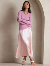 [Rosa] SilkSilky-SE 19Momme Damkjol 001