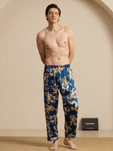 [Navy Drake] SilkSilky-SE Men's Sleep Shorts 005