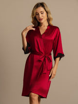 [Vin] SilkSilky-SE Half Sleeve Dam Morgonrock 007
