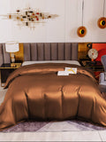 SilkSilky SE 19Momme Rent Silke Duvet Cover Kaffe 002