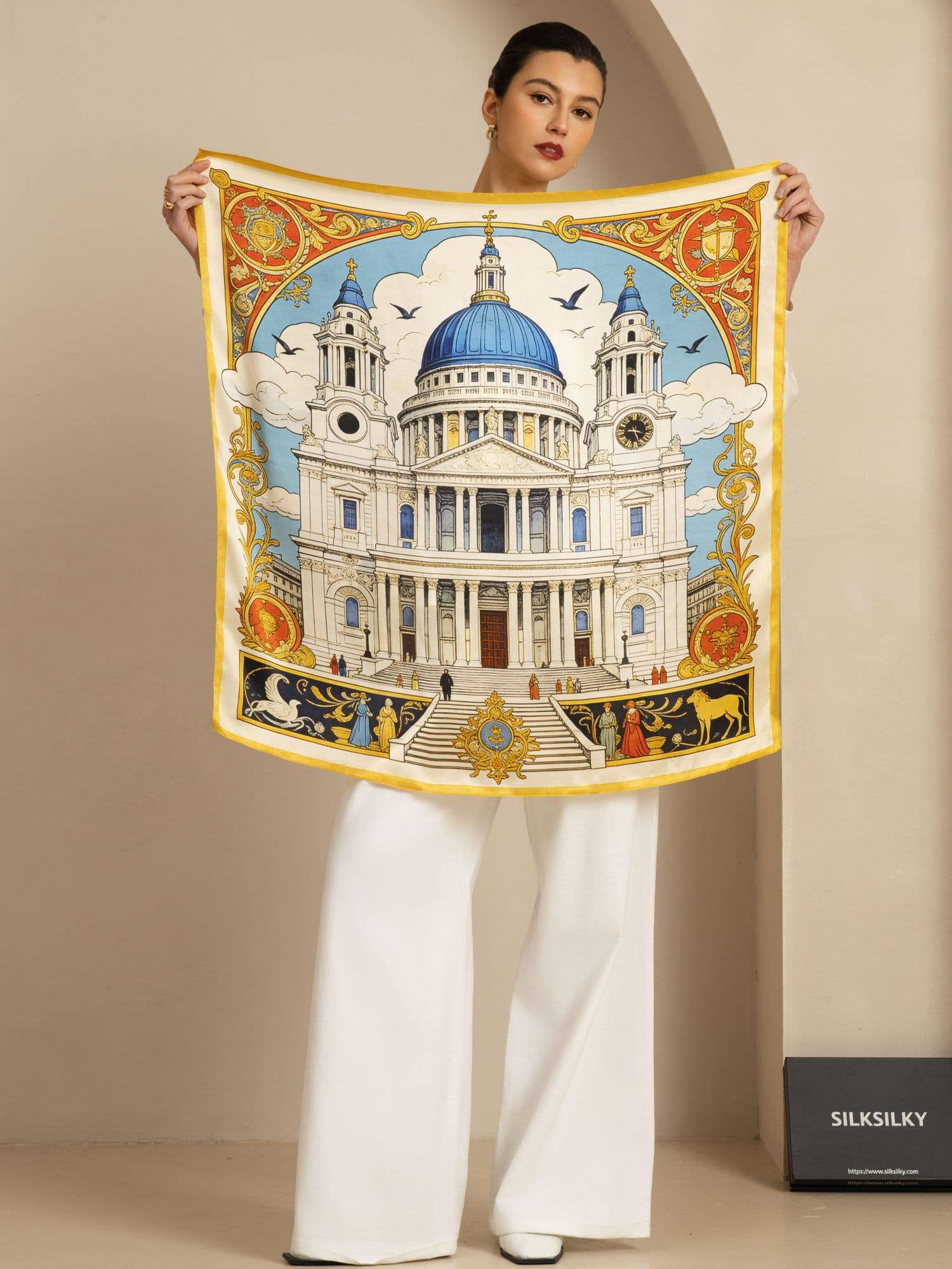 [P107] SilkSilky-SE Pure Silk Scarf 002