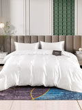 SilkSilky SE 25Momme Rent Silke Bedding Set Vit 002