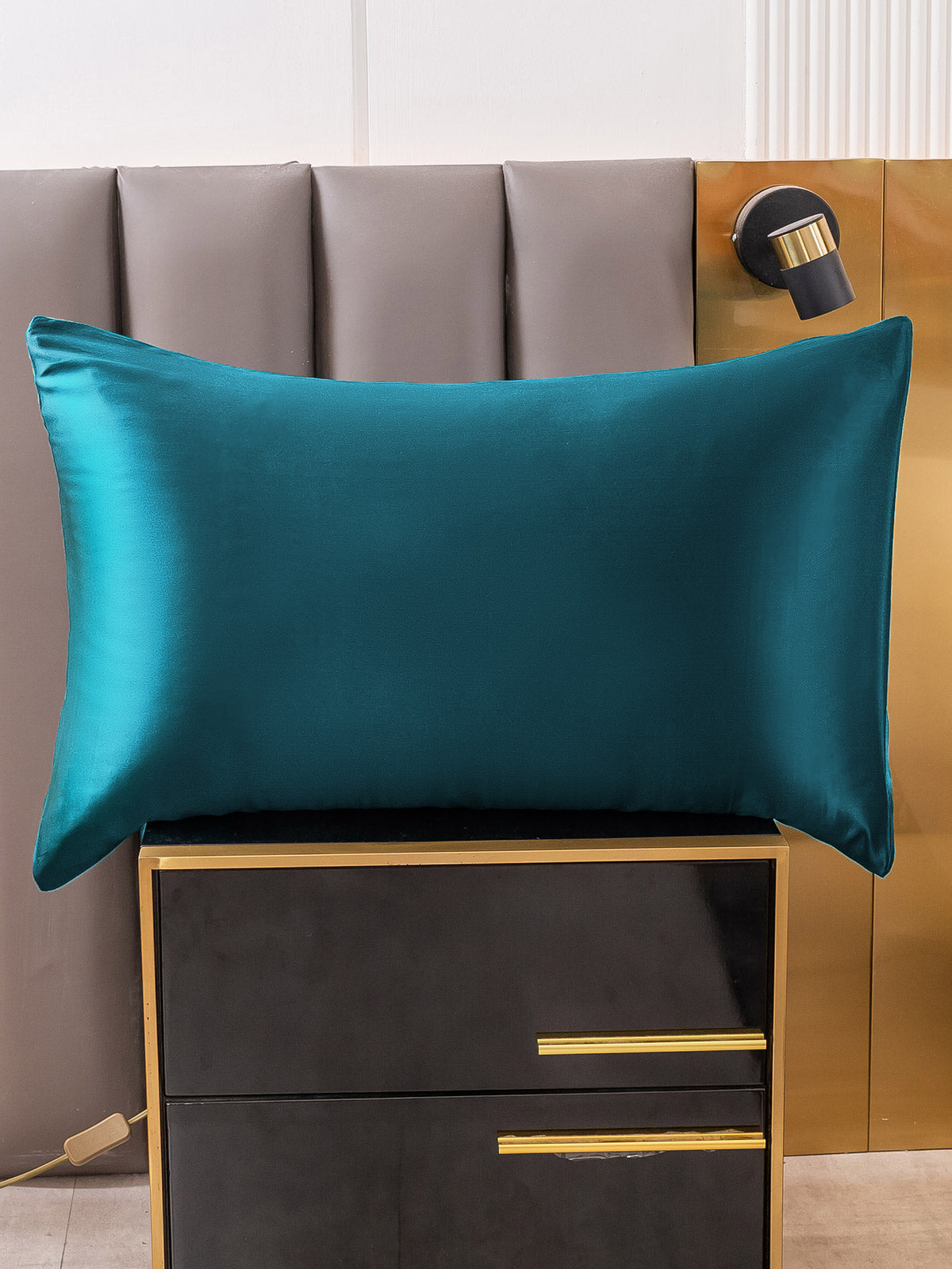[Kungsblått] SilkSilky-SE 22Momme Rent Silke Pillowcase 005