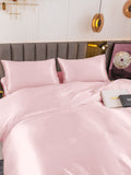 SilkSilky SE 19Momme Rent Silke Bedding Set Rosa 003