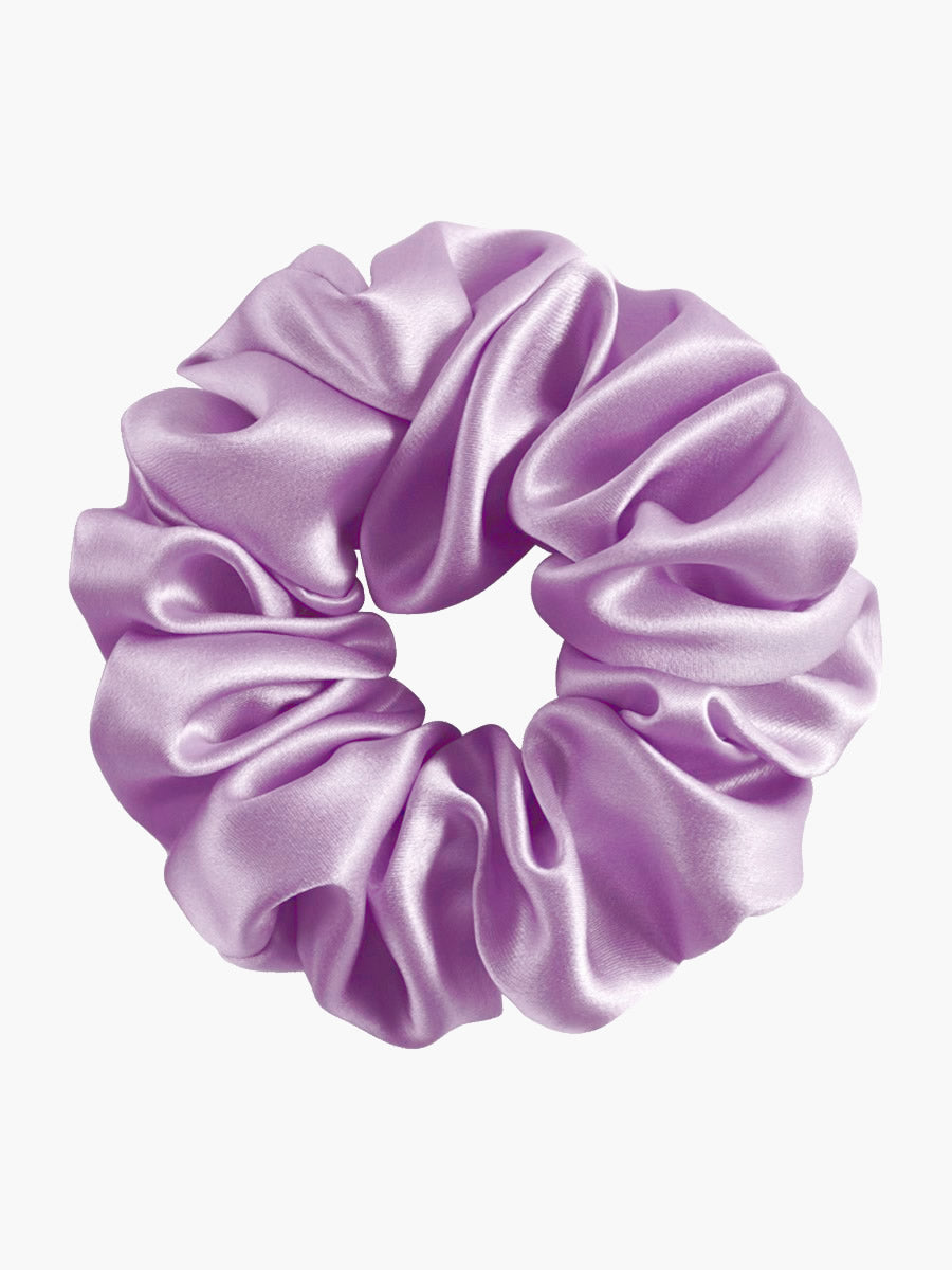 SilkSilky-SE 19Momme Rent Silke Scrunchie Lavendel 003