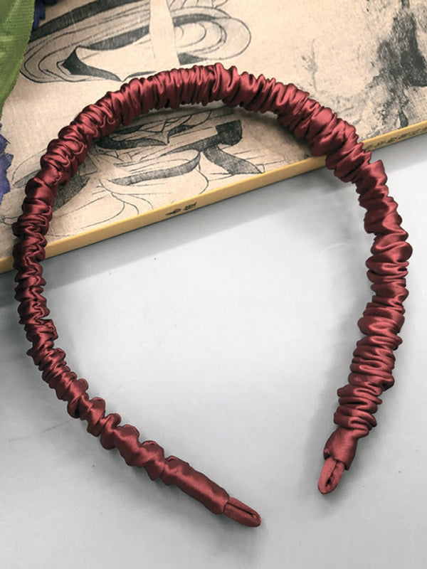 [Mörkröd] SilkSilky-SE 19Momme Rent Silke Scrunchie 003