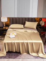 [Beige] SilkSilky-SE 22Momme Bäddset 001