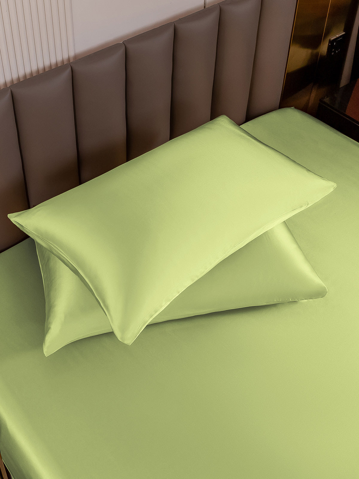 SilkSilky-SE 19Momme Rent Silke Pillowcase Mintgrön 004