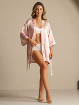 [Rosa] SilkSilky-SE 3/4 Sleeve Dam Morgonrock 006