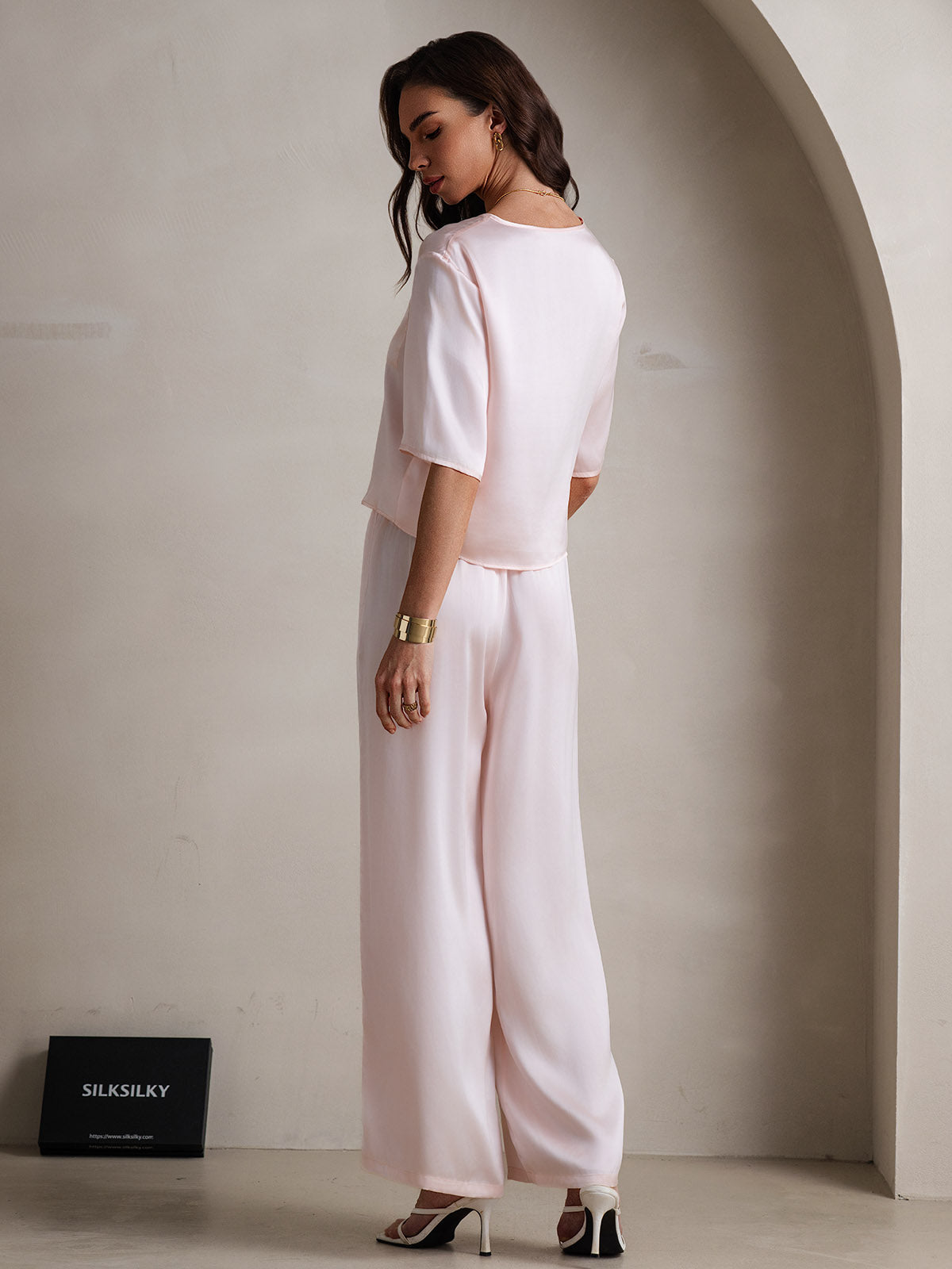[Rosa] SilkSilky-SE Rent Silke Womens Pajamas 002