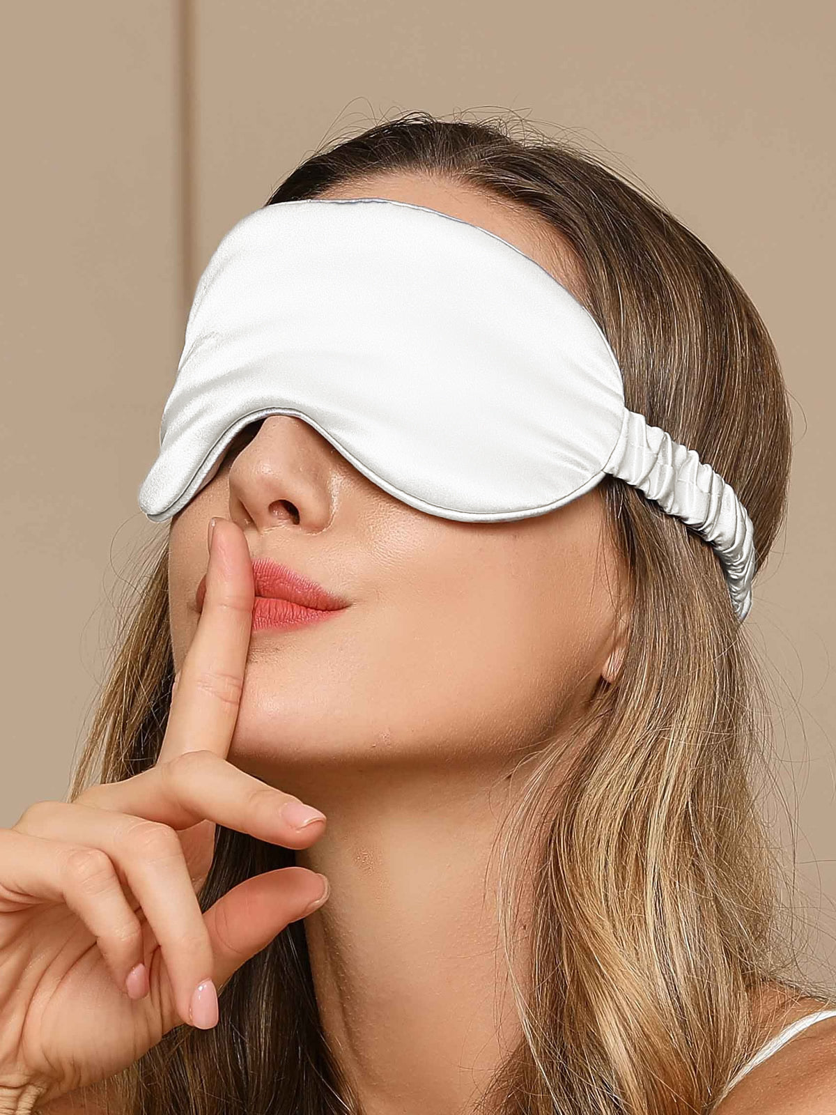 SilkSilky-SE 19Momme Rent Silke Eye Mask Vit 001