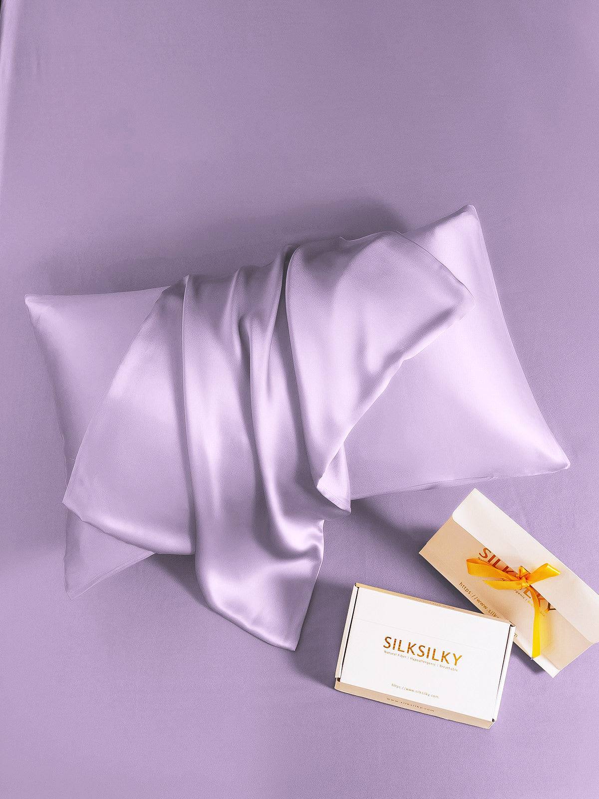 [Lavendel] SilkSilky-SE 19Momme Rent Silke Pillowcase 005