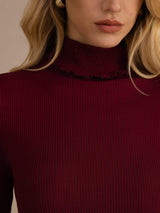 [Vin] SilkSilky-SE Long Sleeve Turtle Neck Dam T-Shirt 006
