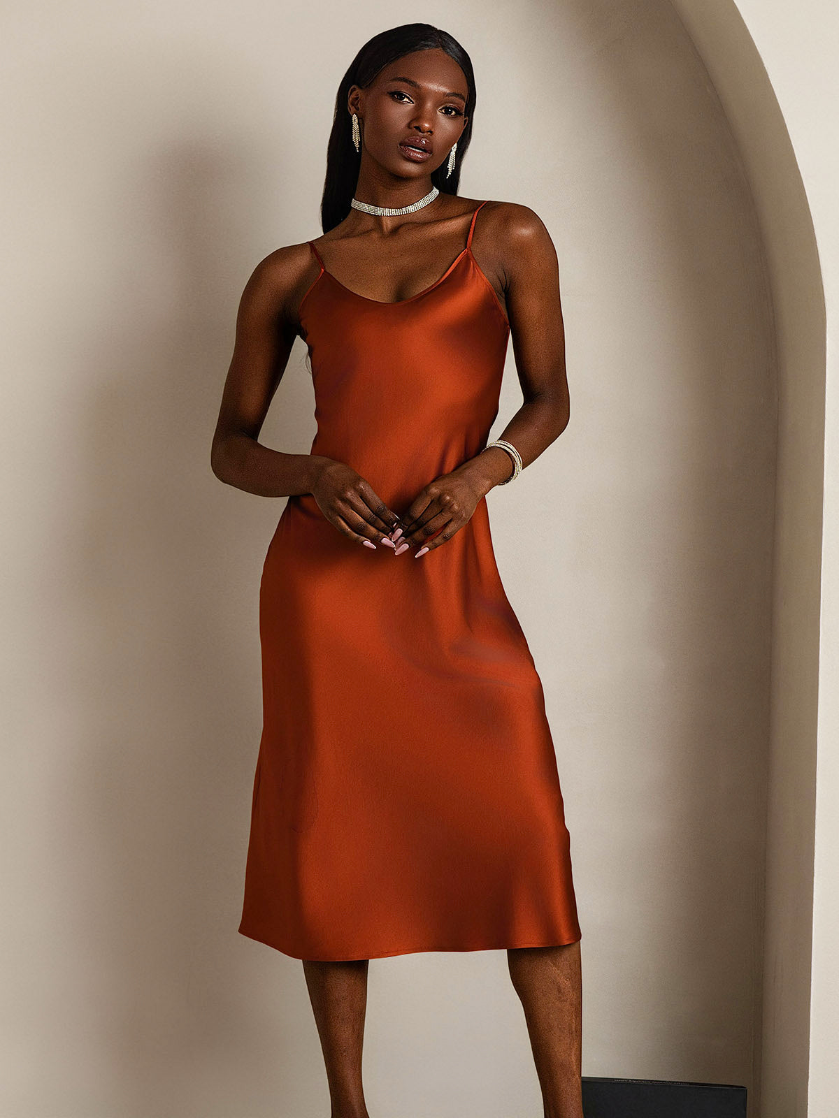 [Kola] SilkSilky-SE Rent Silke Dress 003