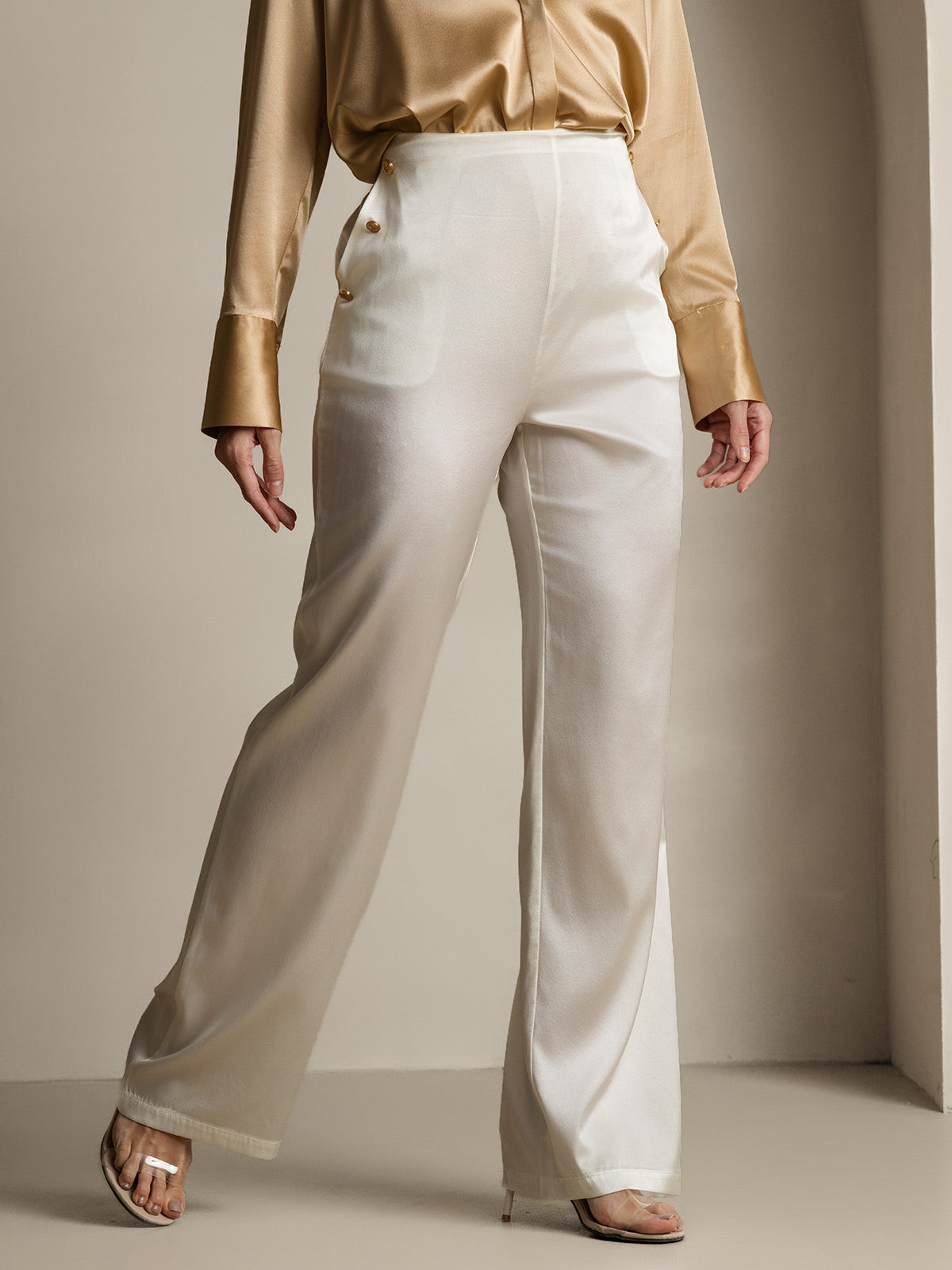 [Vit] SilkSilky-SE 19Momme Silke Womens Pants 005