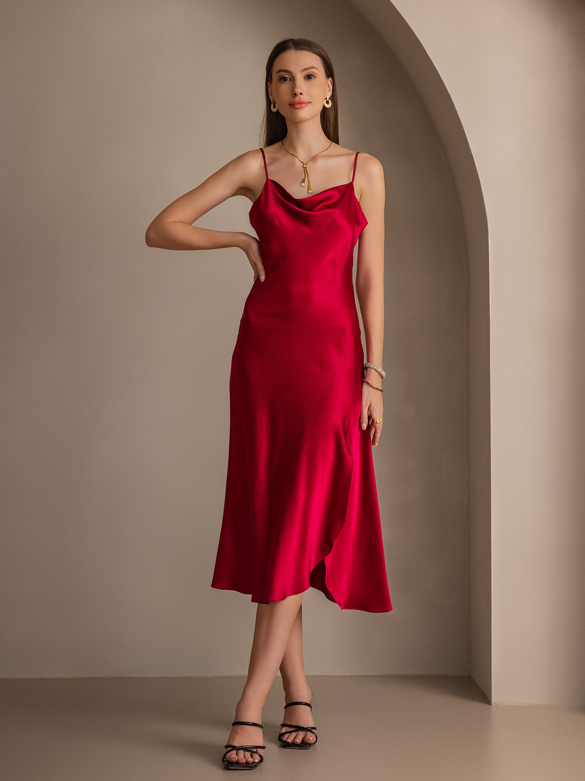 [Vin] SilkSilky-SE 19Momme Rent Silke Dress 004