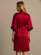 [Vin] SilkSilky-SE Half Sleeve Dam Morgonrock 002