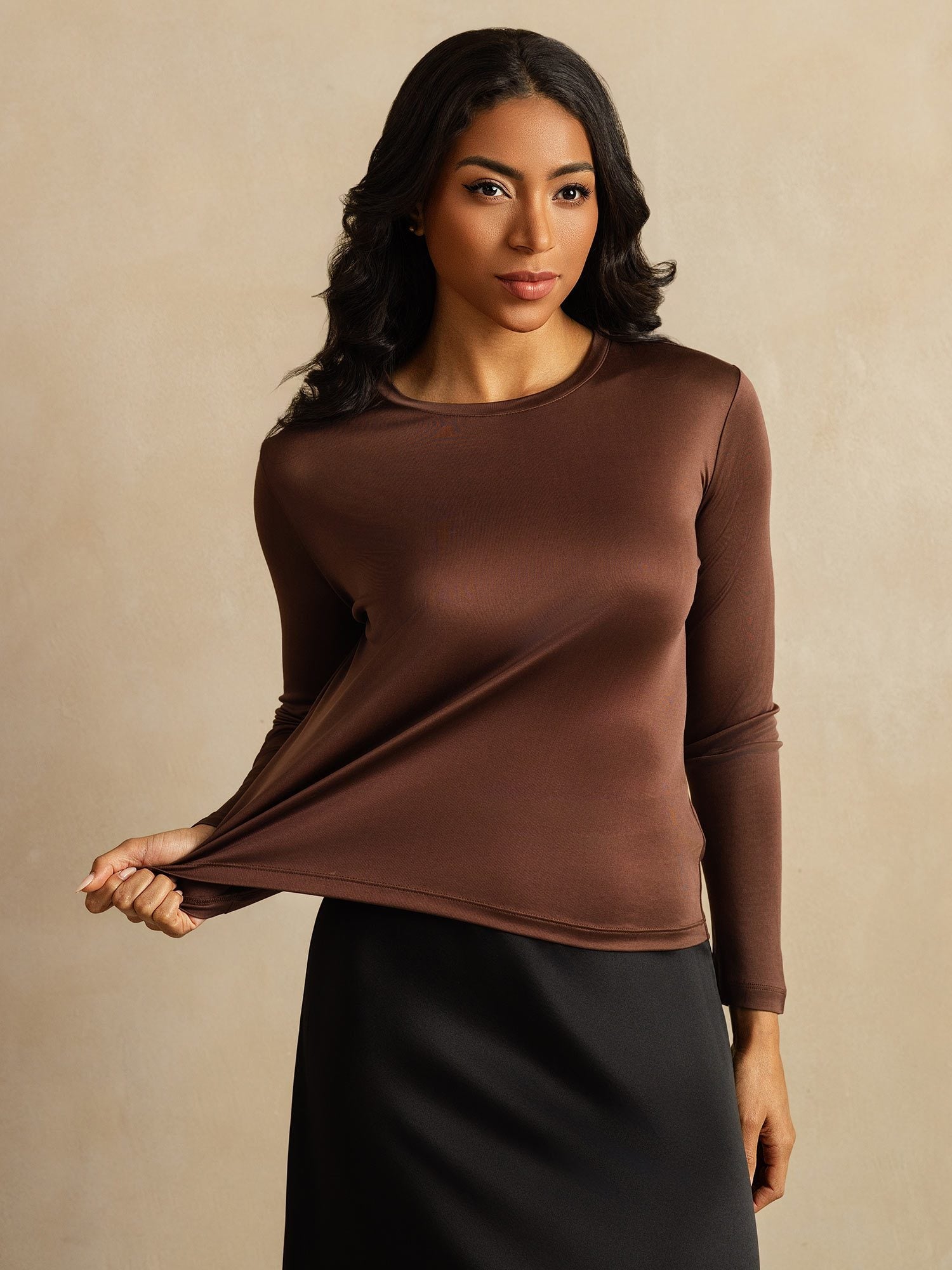 [Kaffe] SilkSilky-SE Rent Silke Womens T-Shirt 007,