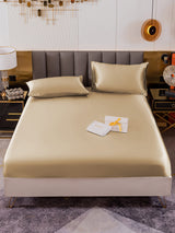 [Beige] SilkSilky-SE 19Momme Bäddset 002