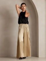 [Champagne] SilkSilky-SE 19Momme Silke Womens Pants 011