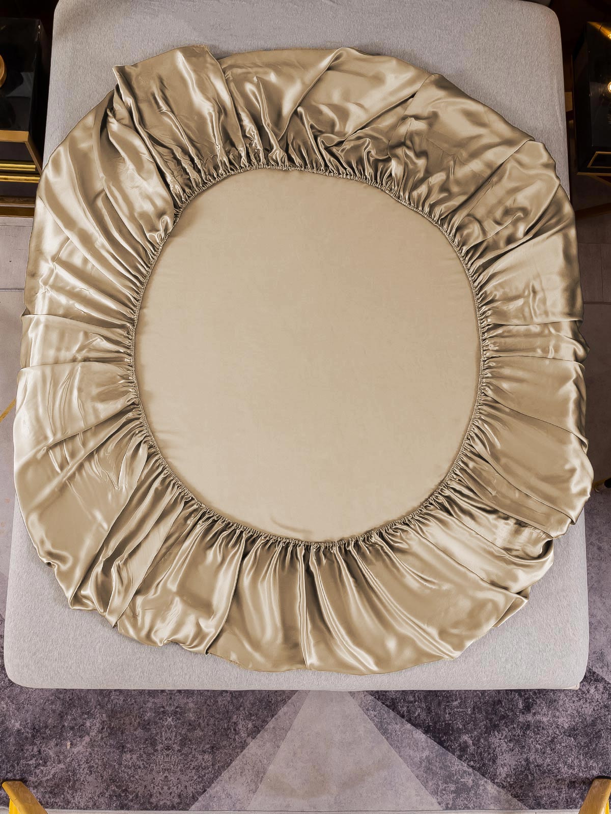 [Beige] SilkSilky-SE 22Momme Rent Silke Sheet 003,