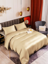 [Beige] SilkSilky-SE 19Momme Bäddset 001
