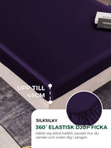 [Mörklila] SilkSilky-SE 25Momme Bäddset 004