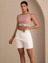[Rosa] SilkSilky-SE Sleeveless Crew Neck Cami Toppar 008