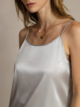 [Silver] SilkSilky-SE Spaghetti Strap Cami Toppar 005