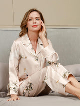 [Ljusrosa] SilkSilky-SE Rent Silke Womens Pajamas 003