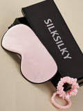 SilkSilky SE 19Momme Rent Silke Eye Mask Rosa 002