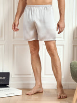 [Silver] SilkSilky-SE Men's Sleep Shorts 001