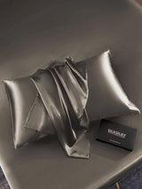 [Mörkgrå] SilkSilky-SE 30Momme Rent Silke Pillowcase 004