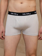 [Ljusgrå] SilkSilky-SE 100% Silk Jersey Herr Underkläder 003