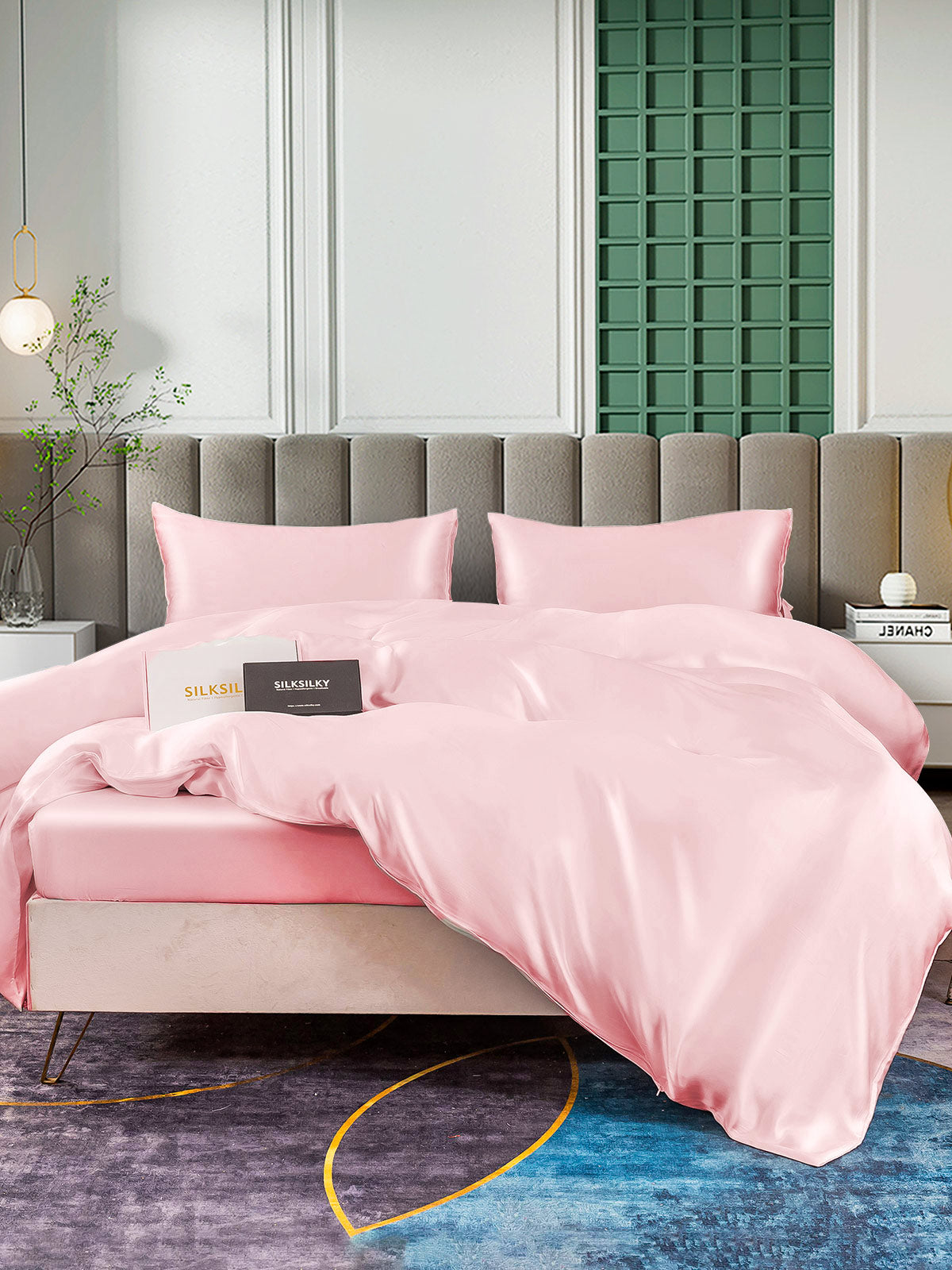 [Rosa] SilkSilky-SE 25Momme Rent Silke Bedding Set 003
