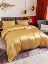 [Champagne] SilkSilky-SE 19Momme Bäddset 001