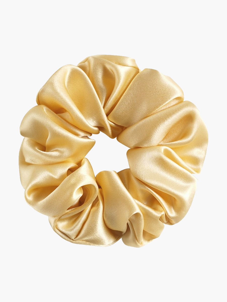 SilkSilky-SE 19Momme Rent Silke Scrunchie Champagne 003